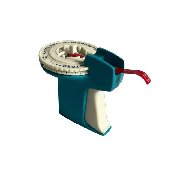 Rotex Office Rotex Label Maker Embossed Labels Vintage 4 Inches